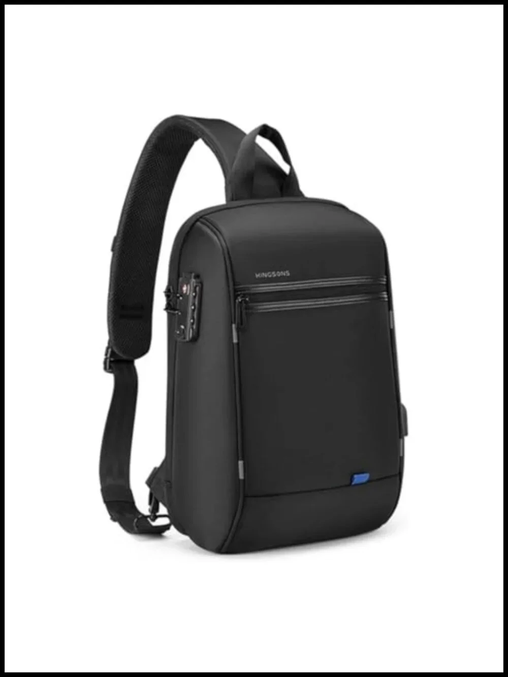Sling Backpack Crossbody Bag for Women Men Travel Hiking USB Charging